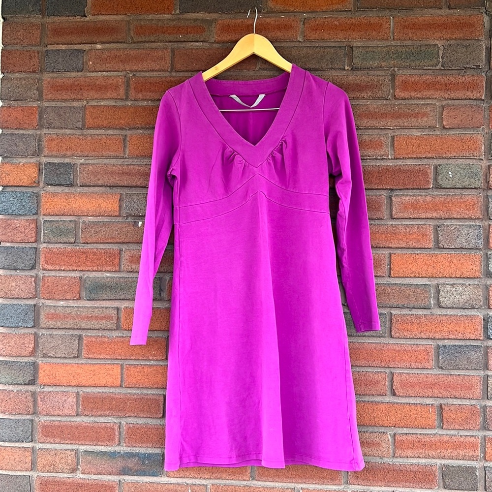Purple long sleeve size L Athleta dress